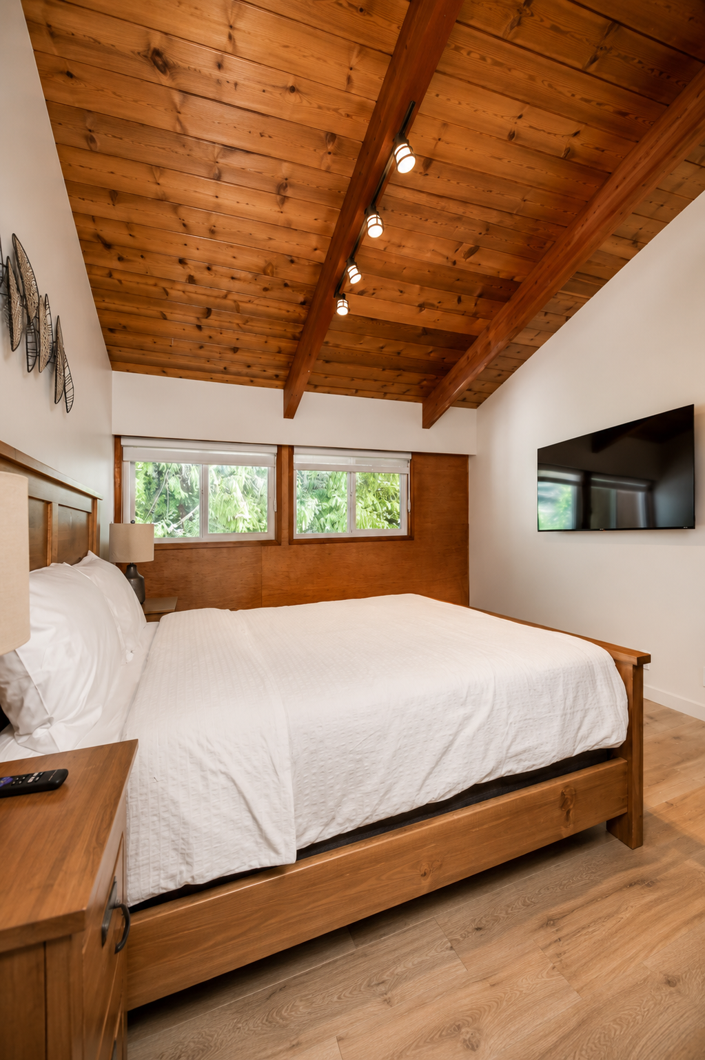 Cedar wood sauna room